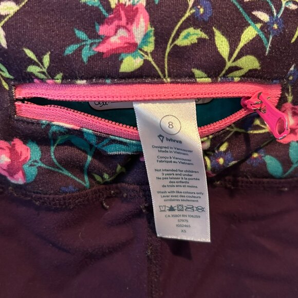 Ivivva by Lululemon Running Tights Youth Size 8 - Picture 3 of 9